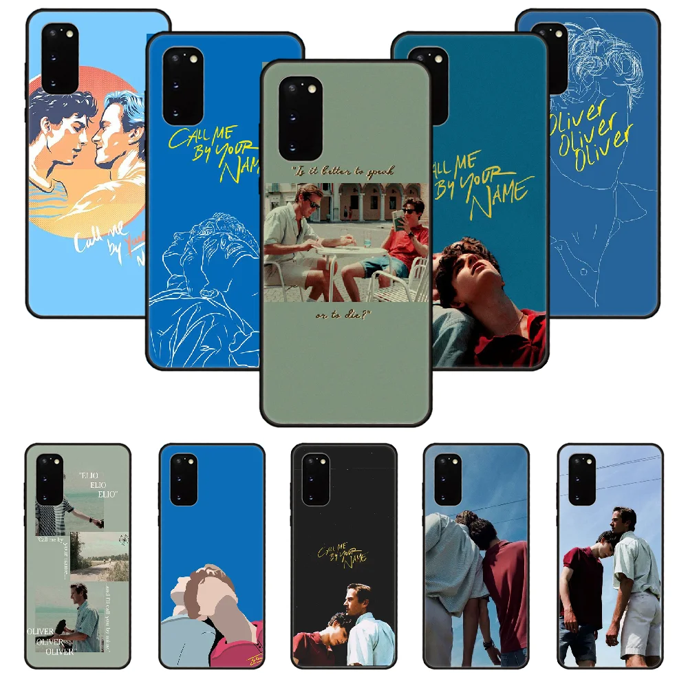 Чехол с надписью Call Me By Your Name для SamSung Galaxy S Note 10 20 7 6 9 8 Plus Edge E ультралегкий черный