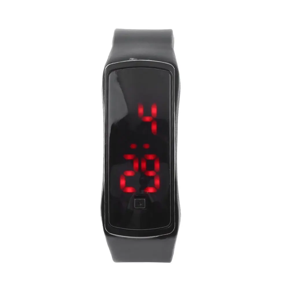 Спортивный светодиодный браслет часы для мужчин и женщин унисекс студентов силиконовый ремешок браслет часы Лучший подарок на день рождения модный дизайн