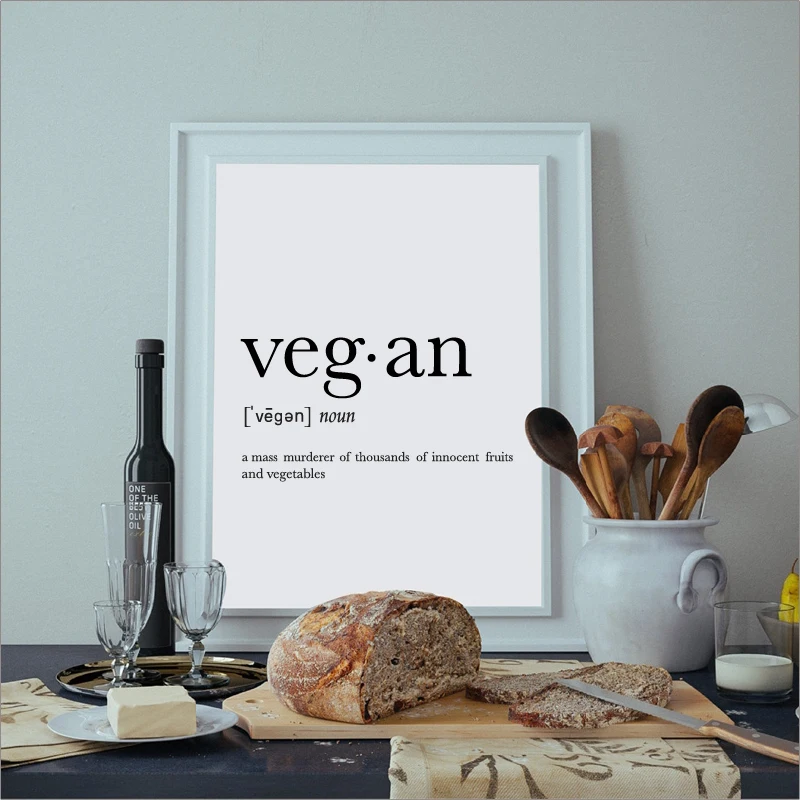Funny-Vegan-Definition-Canvas-Art-Print-Poster-Vegetarian-Definition-Canvas-Painting-Poster-Kitchen-Dorm-Decor