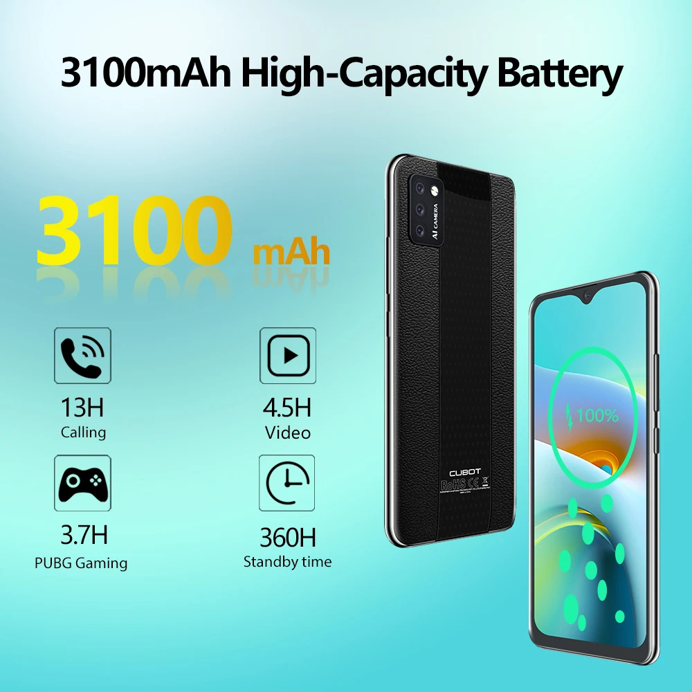 Cubot J8 Smartphone 5.5 Inch Triple Camera 
