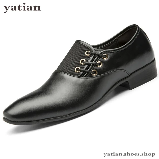 

formal shoes men dress shoes leather Black Classic casual Point Toe Oxfords For Men Fashion Mens Business Party Shoes AG-12