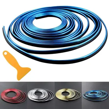 

5M/10M Universal DIY Flexible Interior Decoration Molding Trim Strip Car Door Edge Sticker Car Interior Mouldings Accessories