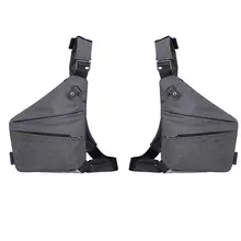 Men Fashion Left Right Chest Bag Outdoor Sport Sling Shoulder Multifunction Crossbody Pack 35EF