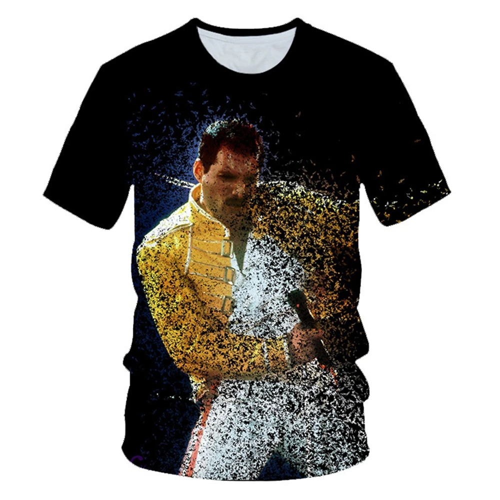 Футболка Мужская/Женская с 3D-принтом Queen рок-группа уличная одежда певица Фредди