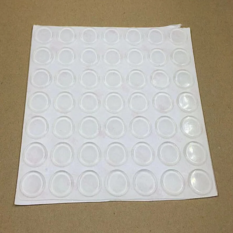 36PCS 15mm x 1-5mm clear anti slip silicone rubber plastic bumper damper shock absorber self-adhesive feet pads