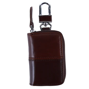 

New PU Leather Car Key Wallets Men Key Holder Housekeeper Keys Organizer Women Keychain Cover Zipper Key Case Bag Pouch Purse