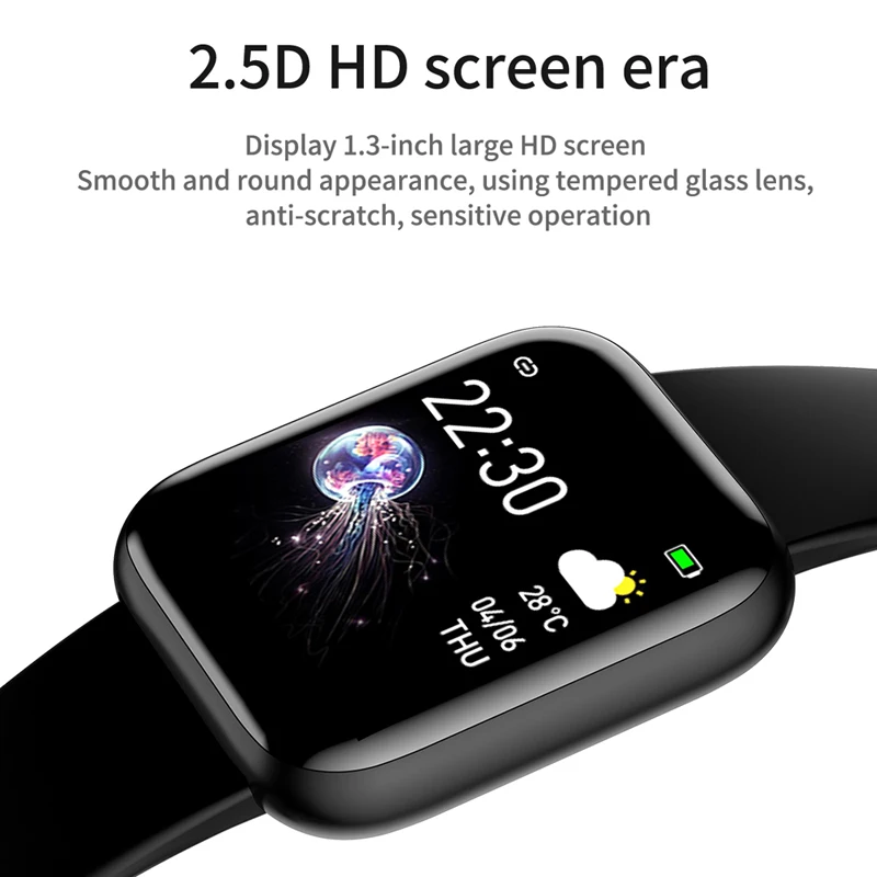 I5 Sport Smartwatch Women Men Heart Rate Blood Pressure Fitness Tracker Kids Smart Clock For Android IOS Smart Watch PK IWO P80