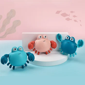 1Pcs Bath Toys Cute Crab Baby Shower Baby Wind Up Swim Play Toy Swimming Pool Accessories Baby Play Beach Water Toys 1