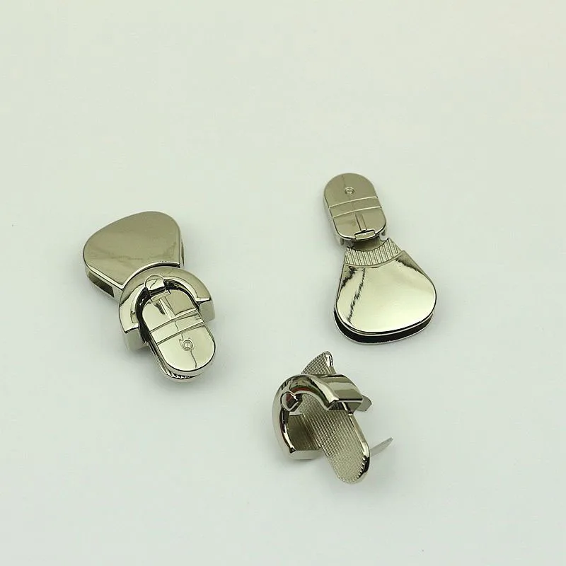 10Pcs Metal Bag Tongue Lock Clasp Push Lock Closure Catch Buckles Leather Craft Women Bag Purse Handbag Accessories