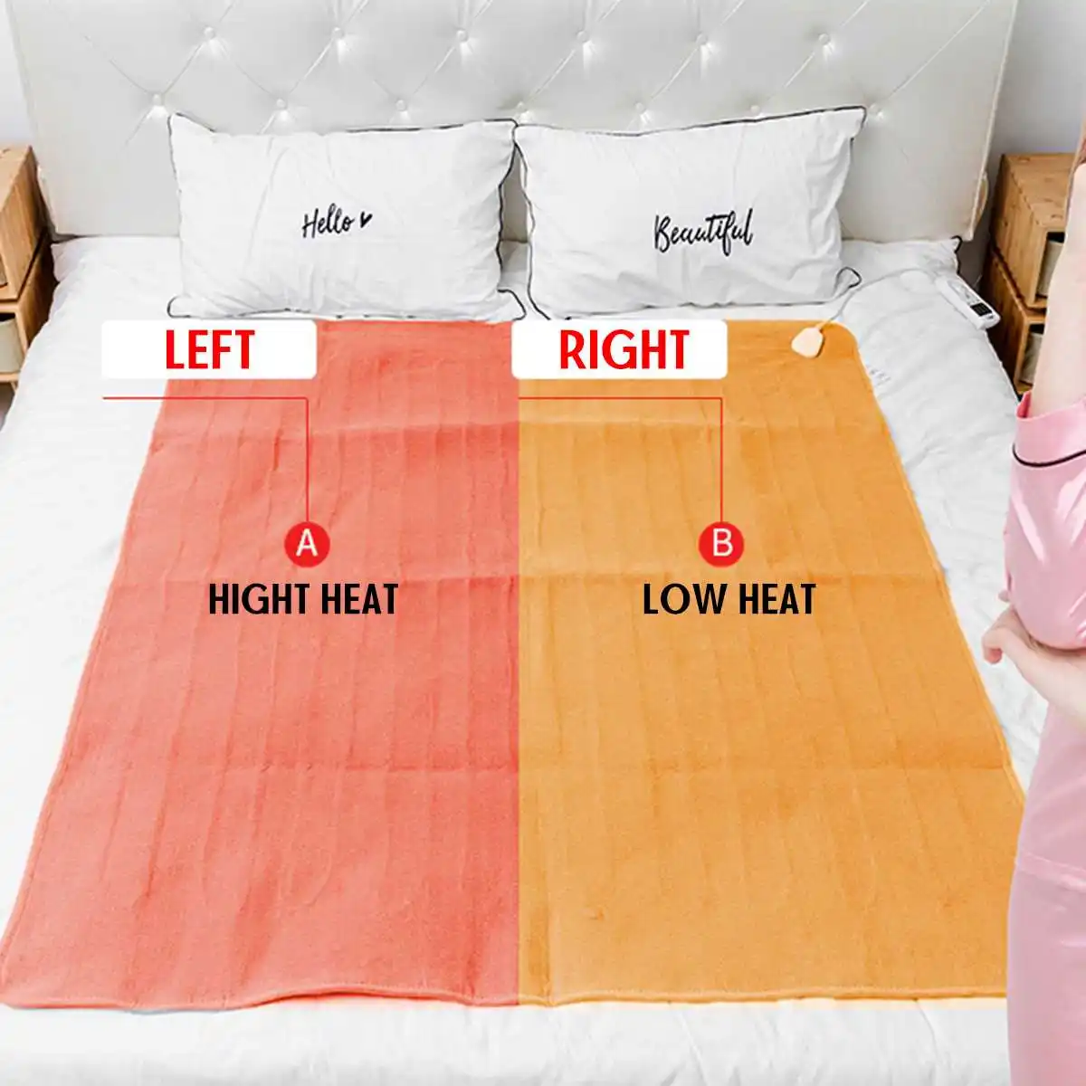 

Hot 220V Soft Electric Blanket Electric Mattress Thermostat Blanket Security Electric Heating Heated Blanket Body Warmer Heater