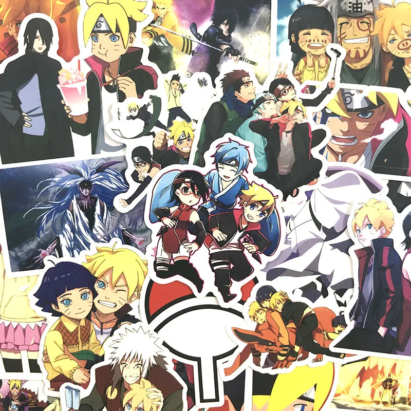 50Pcs/pack BORUTO-NARUTO THE MOVIE Graffiti Stickers Japanese Anime For Motorcycle Skateboards Laptop Luggage Stickers