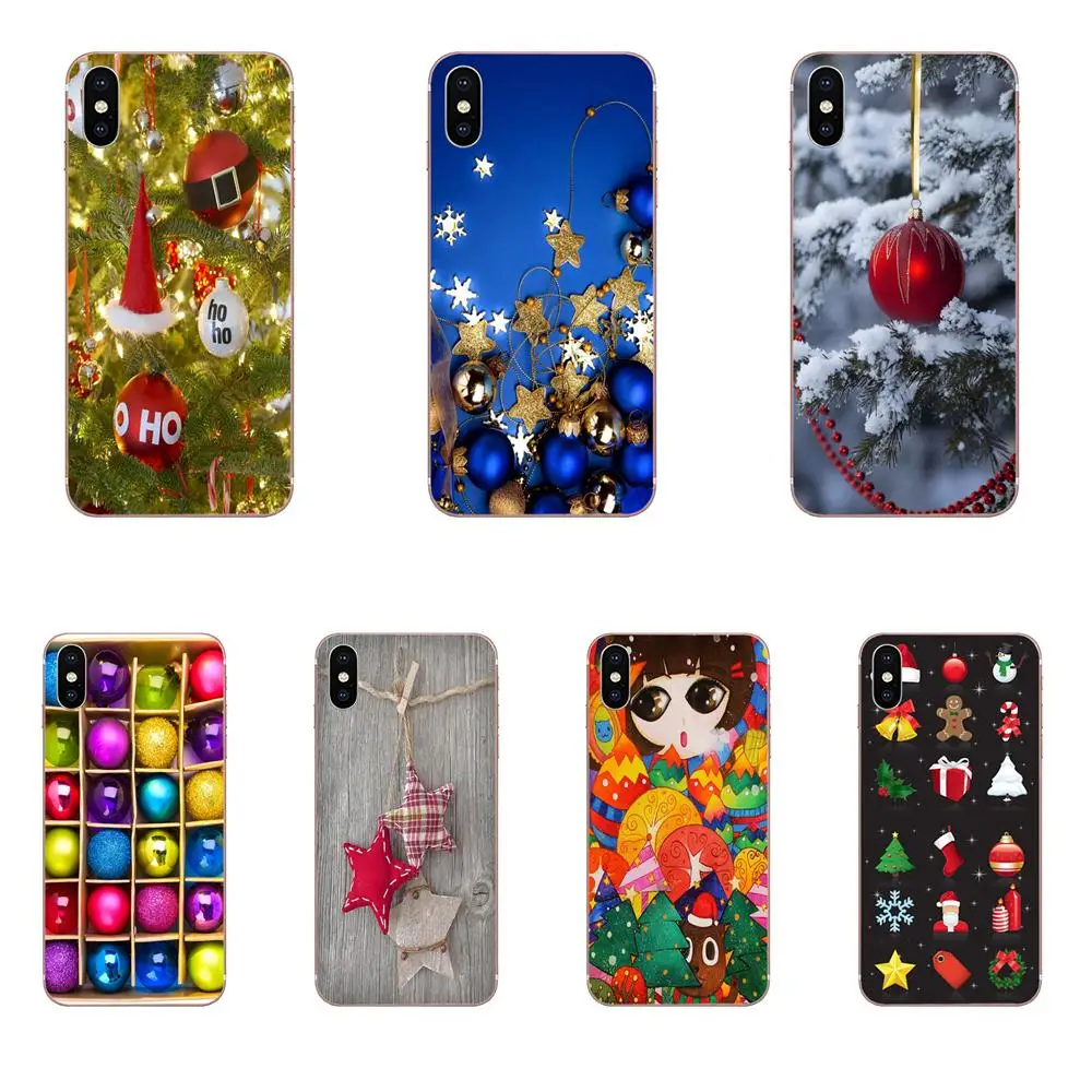 Мягкий ТПУ сотовый телефон рождественские украшения для LG G2 G3 G4 G5 G6 G7 K4 K7 K8 K10 K12 K40
