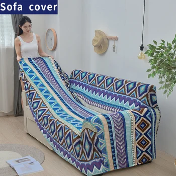 

Bohemia Prints Elastic Couch Covers Four Seasons Universal Sofa Cover Sectional Non-slip Stretch Couch Slipcover for Living Room