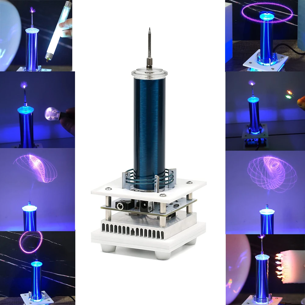 

Music Tesla Coil Arc Plasma Loudspeaker Wireless Transmission Experiment Desktop Toy Model YS17 Simple Operation High Quality
