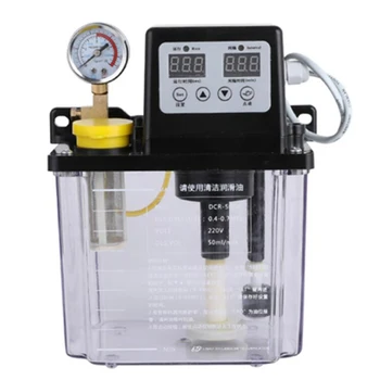 

2L Lubricating Oil Pump Automatic Lubricating Oil Pump Electronetic Lubrication Pump Lubricator with Pressure Gauge