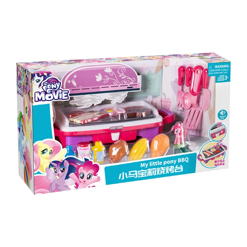My Little Pony девочка игровой дом Игрушка кухонный прибор поварской набор дом Вилла для детей Подарки Игрушка - Цвет: 2630 BBQ station