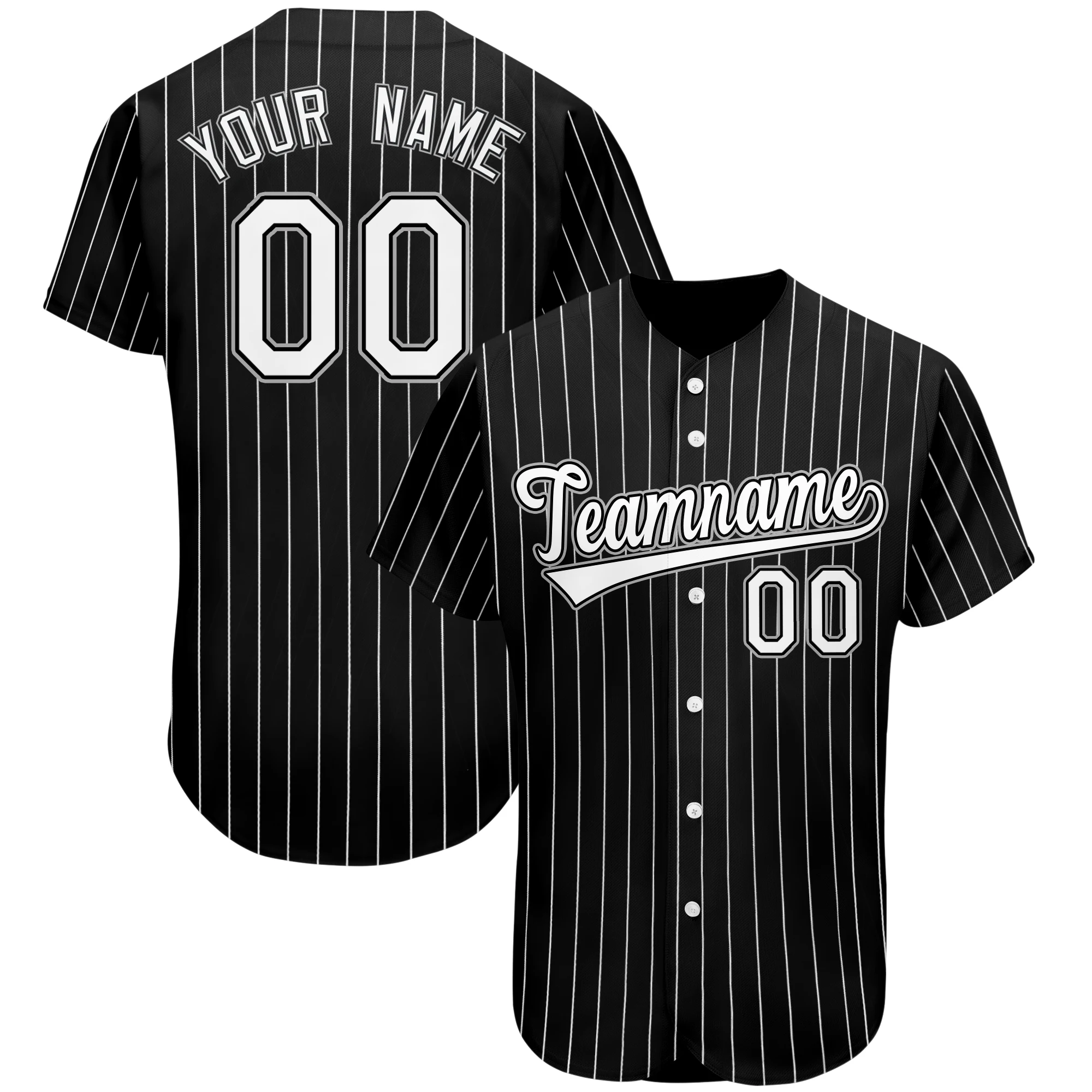 HTDDesignsArt Personalized Name Team,Custom Stripe Line Color Baseball Jersey for Baseball Fans,Custom Number Baseball Team Jersey,Baseball Couple Jersey