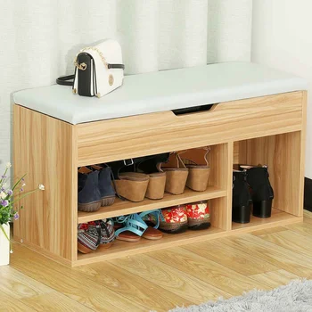 

2 Tier Shoe Storage Stool Living Room Shoe Rack Simple Change Shoe Bench Organizer Cabinet Hallway Seat Chair Shelf Holder