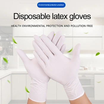 

100 Pcs Disposable Gloves Nitrile Waterproof Gloves Multipurpose Gloves For Work Food Preparation Cleaning