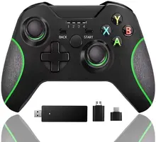 Wireless Controller for Xbox one, Built-in Dual Vibration 2.4HZ Gamepad Compatible with Xbox One/One S/One X/One Elite/ PS3/