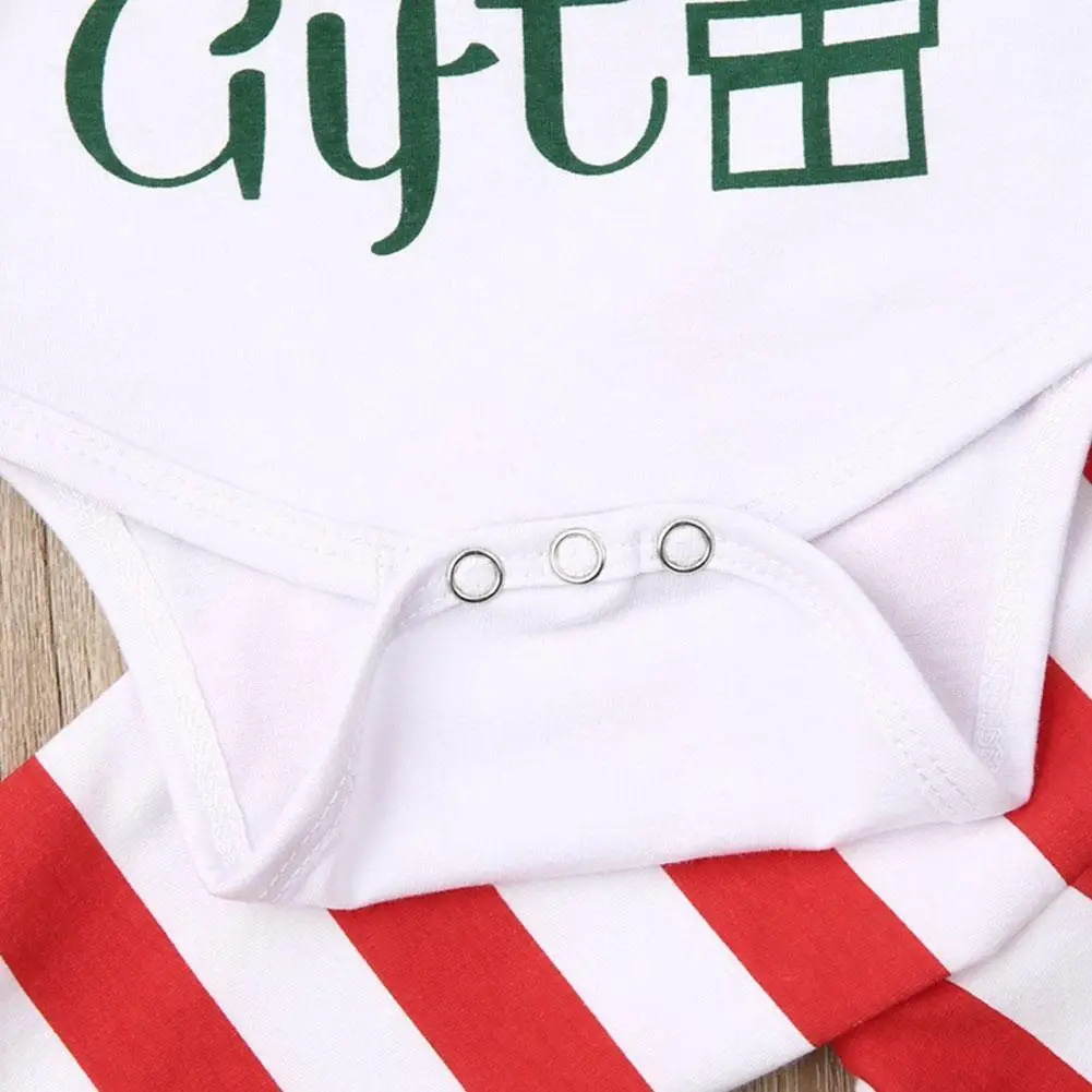 

Fashion Children Pant Outfits Set Autumn New Infant Boys Girls Christmas Bodysuit Outfits Pant Set Stripe Letter Baby I5A1