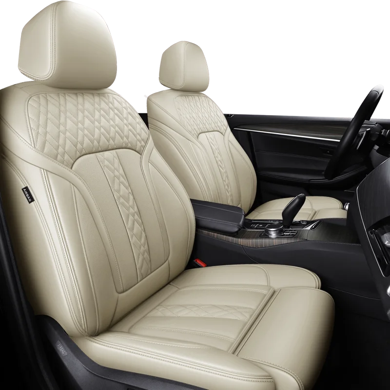 Custom Fit Car Accessories Seat Covers For 5 Seats Full Set Top Quality Leather Specific For Bmw 7 5 3 1 Series X5 X3 X1