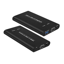 USB3.0 HDMI 4K60Hz видеозахвата HDMI к USB карта видеозахвата Dongle игра потоковая прямая трансляция с микрофоном вход