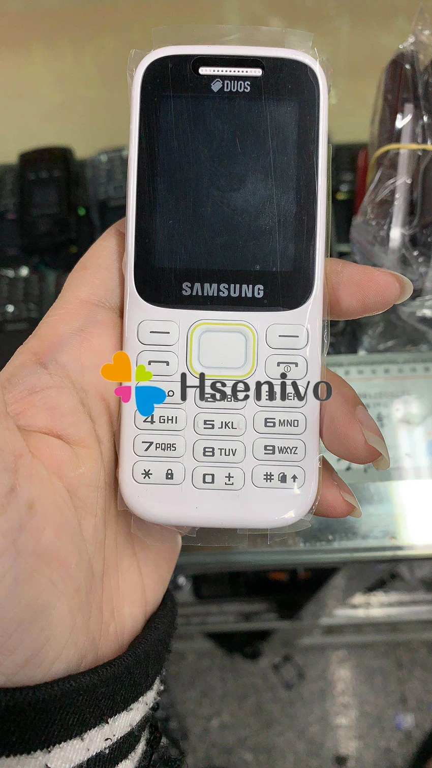 Белый B310E разблокированный мобильный телефон samsung Guru Music 2, две sim-карты, мобильный телефон, английская/Русская клавиатура - Цвет: Белый
