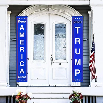 

New Donald Trump Flag Banner Keep America Great Flag Porch Party Decoration Dropship Sign for President 2020 Hanging Garland