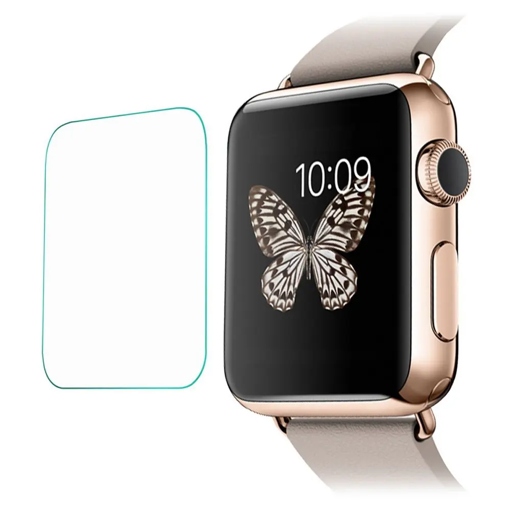 Стекло пленка 0 2 мм закаленное Экран протектор для наручных часов Apple Watch 38 42