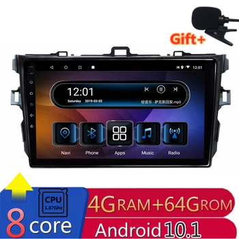 

2 din android 10 car radio auto stereo for toyota corolla 2003 2004 2005 2006 2009 2010 11 navigation GPS DVD Multimedia Player