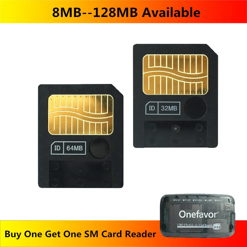 Карта памяти SmartMedia SM 8 Мб 16 32 64 128 карта смарт-медиа с бесплатным кардридером |