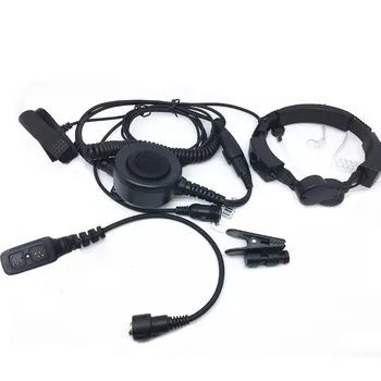 

Large PTT Headset Laryngeal Air Island Headset for HYT PD700 PD780 PD708 PD580 PD788 PD702
