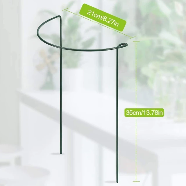 2Db Növényi Támogató Állványvirágok Gyűrű Félkerekű Fém Tartó Tétek Bonsai Kerti Szerszámok - Image 6