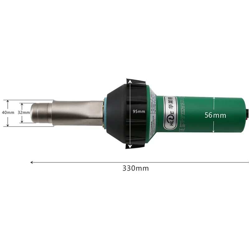 1600 Вт горячий воздушный пистолет пластиковая Сварка тепловой пушкой фонарь