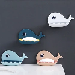 Soap Rack No Drilling Wall Mounted Drain Non Perforated Double Layer Holder Sponge Dish Accessories Magic Soap Dishes Bathroom