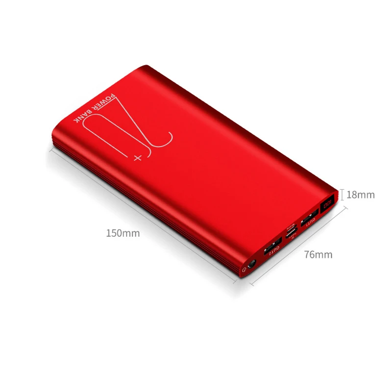 20000 мАч Power Bank ультра тонкий Внешняя батарея зарядное устройство повербанк для