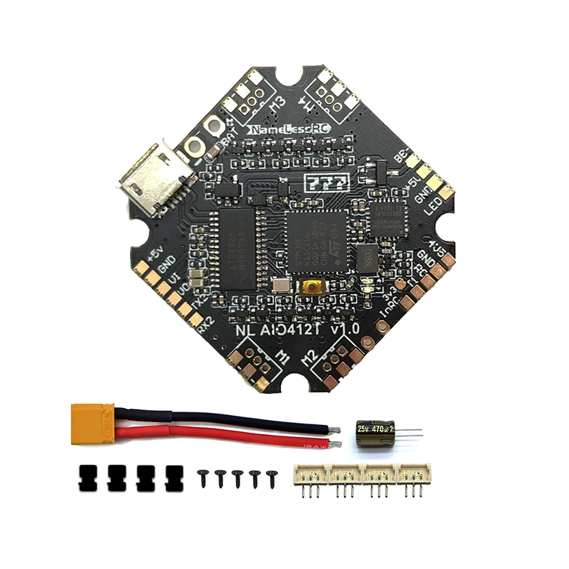 Namelessrc Aio412t F4 Aio F411flight Controller 12a Esc 2 4s Hv Dshot600 For Toothpick Drone Diy Fpv Racing Drone Quadcopter Parts Accessories Aliexpress