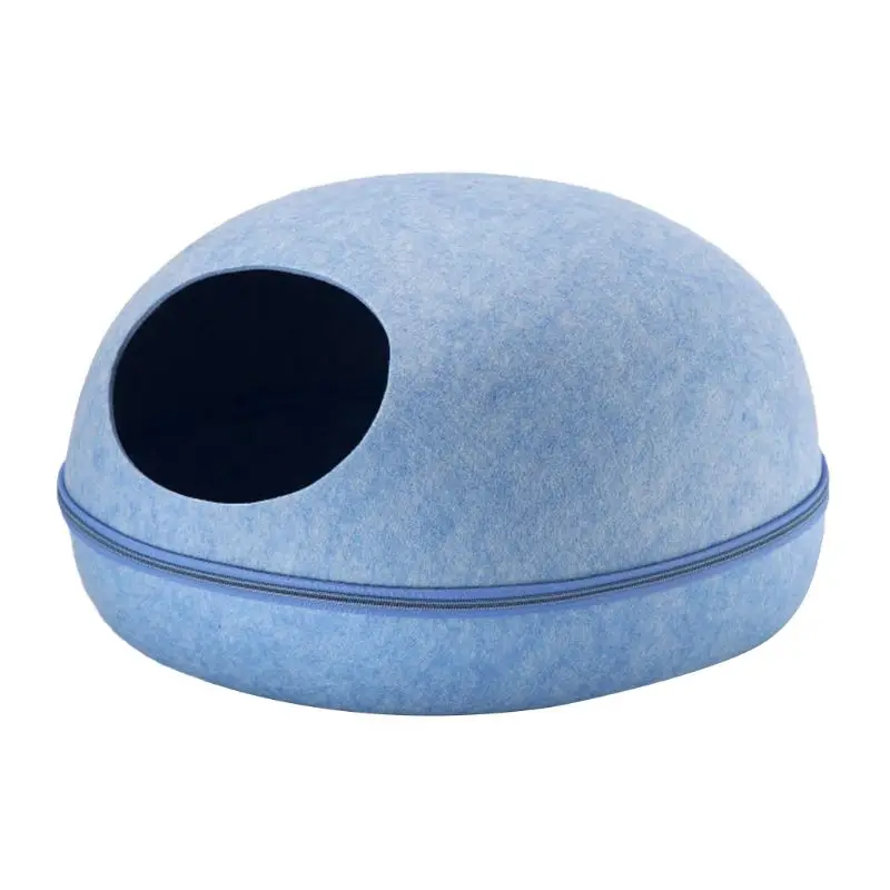 Creative Eggshell Nest Breathable Cat Bed Felt Pet Nest Funny Kitten Puppy Cave 831B