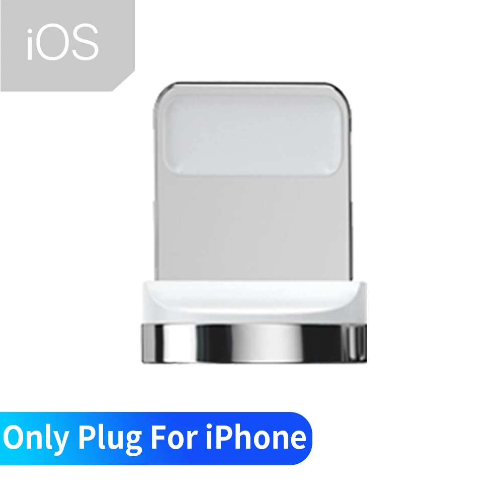 Магнитный Micro USB кабель Essager для iPhone samsung Android кабель быстрой зарядки usb type C 3 м кабель type-C Магнитный адаптер зарядного устройства - Цвет: Only iOS Plug