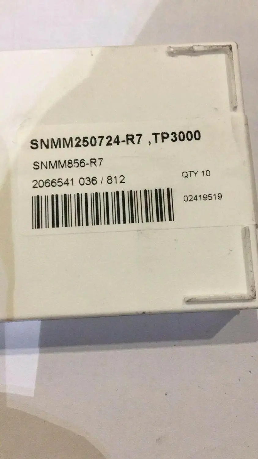10 шт. твердосплавные вставки SNMM250724-R7, TP3000