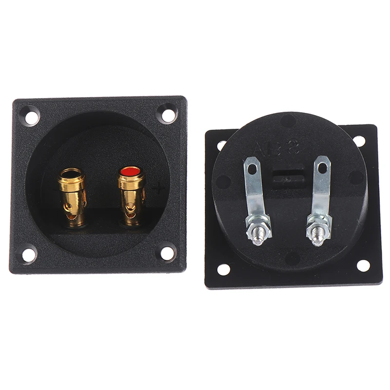 DIY Home Car Stereo Screw Cup Connectors Subwoofer Plugs 2-Way Speaker Box Terminal Binding Post 1 pcs Black | Обустройство дома