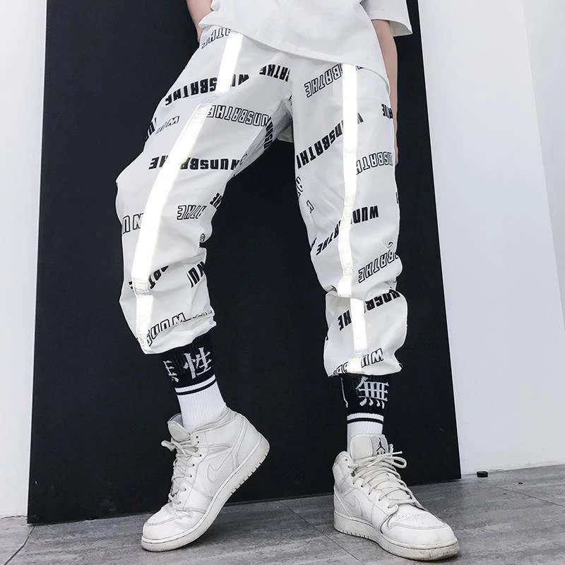 

April MOMO 2019 Fashion Hip Hop Pants Streetwear Harajuku Joggers Men Loose Harem Pants Male Funny Casual Pants Summer Trousers