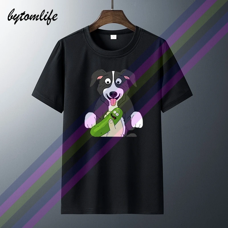 2019 summer cool TEEPAAA Mr. Pickles Pickle Rick print cotton casual T Shirt | Мужская одежда