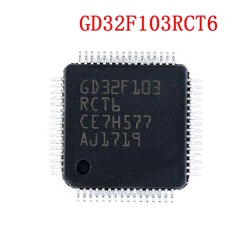 1 шт. / Лот GD32F103RCT6 32F103RCT6 LQFP64 MCU 32-разрядный STM32F1 ARM Cortex M3 RISC 256 КБ флэш-память 2 5 В 3