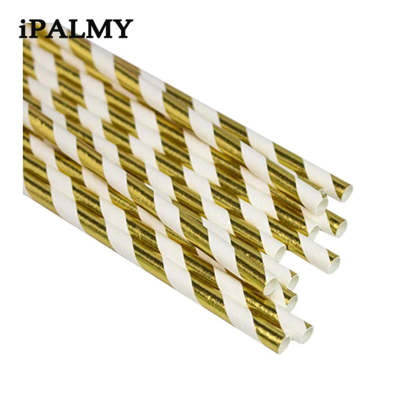Ipalmay 10000 шт. розовые золотые серебряные однотонные полосатые фольги бумажная