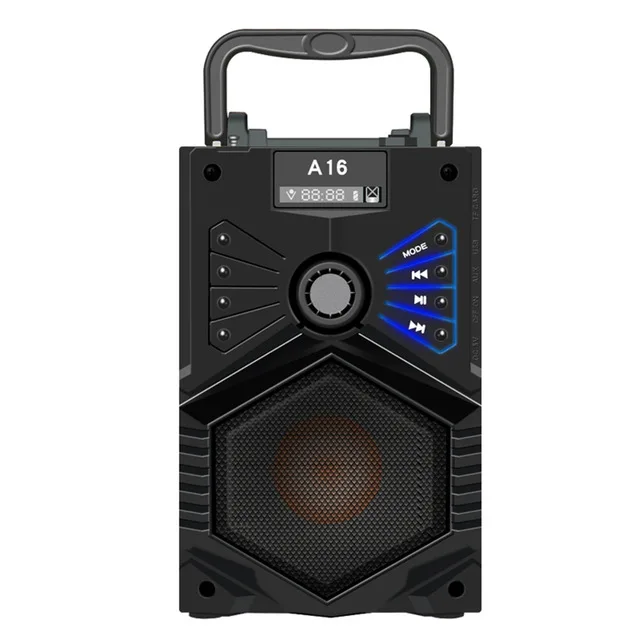 Высокая мощность 20 Вт беспроводной динамик Bluetooth Сабвуфер тяжелый бас 2,1 стерео 3 динамика s музыкальный плеер FM TFDisk держатель для мобильного телефона - Цвет: A16