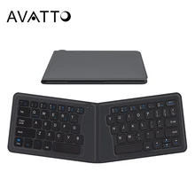 [AVATTO] Surface en cuir souple clavier pliable sans fil Bluetooth Portable pour téléphone Android IOS tablette Windows Mac ordinateur Portable(China)