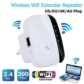 

WiFi Repeater 300Mbps 2.4GHz 2 Ports Wireless Router Signal Booster Extender Mini Pocket Amplifier For Home Travel