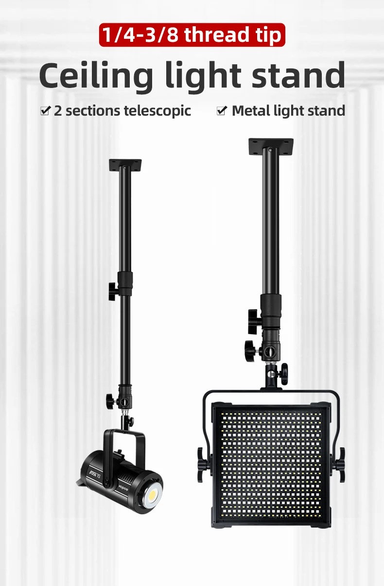 Wall Ceiling Mount Light For Flash Lamp LED Lights Softbox Photo Studio Live br